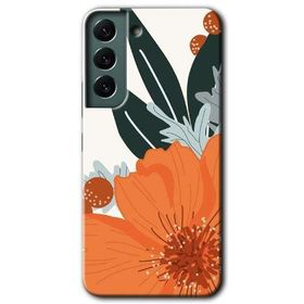 Samsung Galaxy S22 Portakal Çiçeği Baskılı Uyumlu Silikon Kılıf
