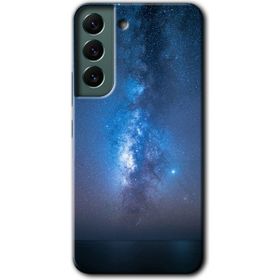 Samsung Galaxy S22 Samanyolu Baskılı Uyumlu Silikon Kılıf