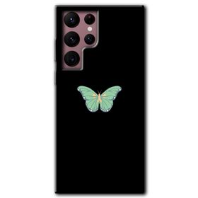 Samsung Galaxy S22 Ultra Butterfly Tree Baskılı Uyumlu Silikon Kılıf