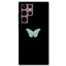 Samsung Galaxy S22 Ultra Butterfly Tree Baskılı Uyumlu Silikon Kılıf
