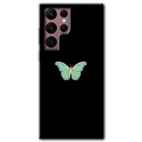 Samsung Galaxy S22 Ultra Butterfly Tree Baskılı Uyumlu Silikon Kılıf