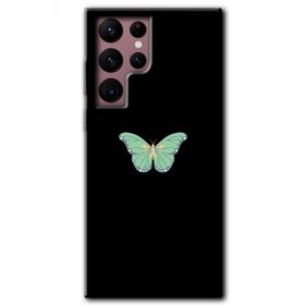 Samsung Galaxy S22 Ultra Butterfly Tree Baskılı Uyumlu Silikon Kılıf