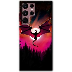 Samsung Galaxy S22 Ultra Dragon Night Baskılı Uyumlu Silikon Kılıf