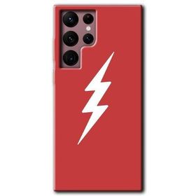 Samsung Galaxy S22 Ultra Flash Logo Baskılı Uyumlu Silikon Kılıf