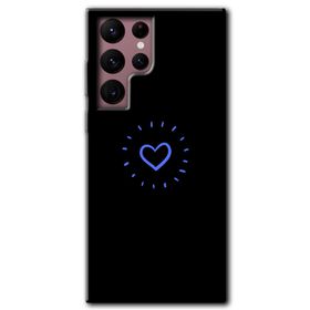 Samsung Galaxy S22 Ultra Heart Strokes Baskılı Uyumlu Silikon Kılıf