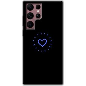 Samsung Galaxy S22 Ultra Heart Strokes Baskılı Uyumlu Silikon Kılıf