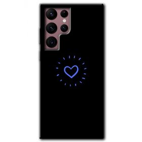 Samsung Galaxy S22 Ultra Heart Strokes Baskılı Uyumlu Silikon Kılıf