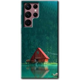 Samsung Galaxy S22 Ultra House In Woods Baskılı Uyumlu Silikon Kılıf