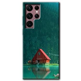 Samsung Galaxy S22 Ultra House In Woods Baskılı Uyumlu Silikon Kılıf