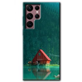 Samsung Galaxy S22 Ultra House In Woods Baskılı Uyumlu Silikon Kılıf