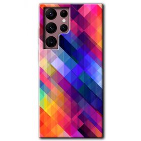 Samsung Galaxy S22 Ultra Multi Oblique Baskılı Uyumlu Silikon Kılıf