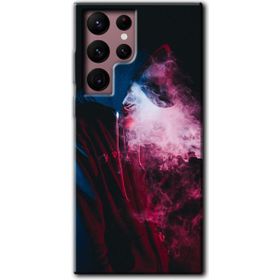 Samsung Galaxy S22 Ultra Smoke Man Baskılı Uyumlu Silikon Kılıf