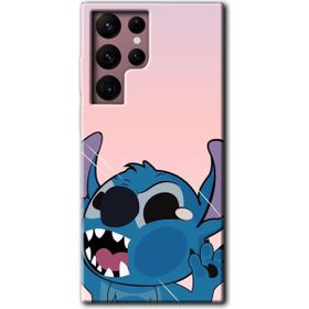 Samsung Galaxy S22 Ultra Stitch Baskılı Uyumlu Silikon Kılıf