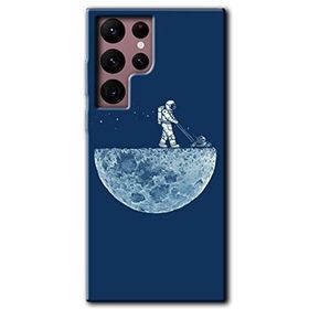 Samsung Galaxy S22 Ultra Uzay İşçisi Baskılı Uyumlu Silikon Kılıf