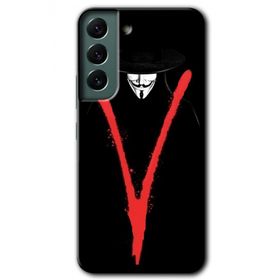 Samsung Galaxy S22 V For Baskılı Uyumlu Silikon Kılıf