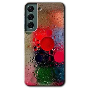 Samsung Galaxy S22 Wet Bubbles Kılıf HD Desen Baskılı Arka Kapak