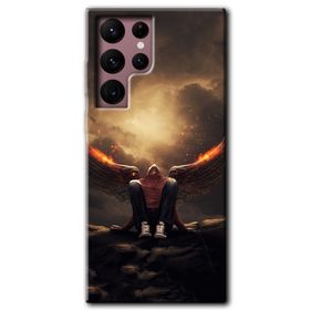 Samsung Galaxy S22 Wings of Power Kılıf HD Desen Baskılı Arka Kapak