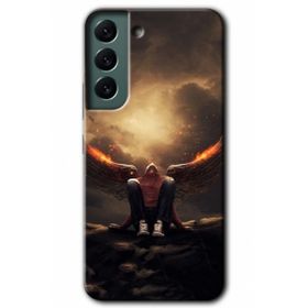 Samsung Galaxy S22 Wings of Power Kılıf HD Desen Baskılı Arka Kapak