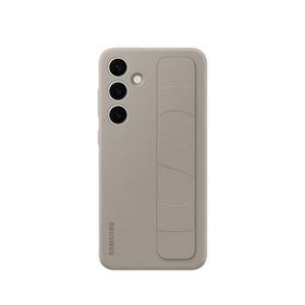Samsung Galaxy S24+ Kordonlu Standlı Koyu Eflatun Silikon Kılıf