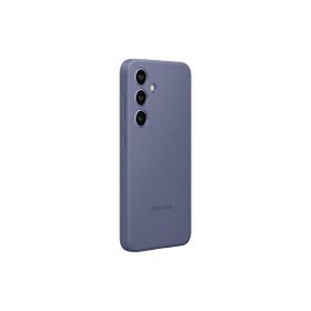 Samsung Galaxy S24+ Kordonlu Standlı Koyu Eflatun Silikon Kılıf