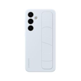 Samsung Galaxy S24 Kordonlu & Standlı Silikon Buz Mavisi Kılıf