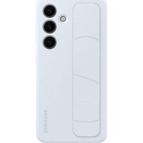 Samsung Galaxy S24 Kordonlu & Standlı Silikon Buz Mavisi Kılıf