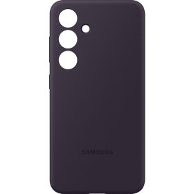 Samsung Galaxy S24 Koyu Eflatun Silikon Kılıf