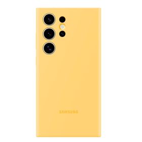 Samsung Galaxy S24 Ultra Silikon Sarı Kılıf