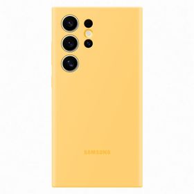 Samsung Galaxy S24 Ultra Silikon Sarı Kılıf