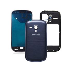 Samsung Galaxy S3 Mini i8190 Mavi Çıtalı Uyumlu Kasa Kapak