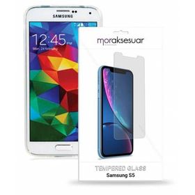 Samsung Galaxy S5 S55 Temperli Ekran Koruyucu Uyumlu Kırılmaz Cam
