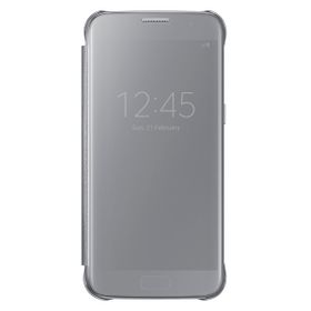 Samsung Galaxy S7 Clear View Fonksiyonel Gri Kılıf