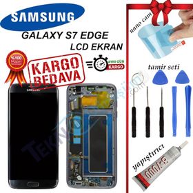 Samsung Galaxy S7 Edge G935 Dokunmatik Siyah Servis GH97-18767A Lcd Ekran