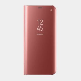 Samsung Galaxy S8 Clear View Pembe Kılıf