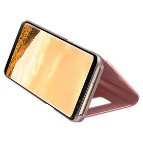 Samsung Galaxy S8 Clear View Pembe Kılıf