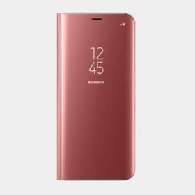 Samsung Galaxy S8 Clear View Pembe Kılıf