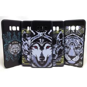 Samsung Galaxy S8 Desenli Premium Wolf Case Silikon Kılıf
