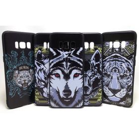Samsung Galaxy S8 Desenli Premium Wolf Case Silikon Kılıf