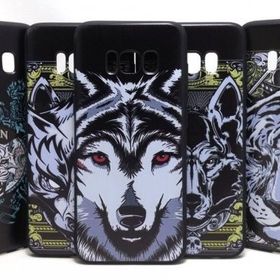 Samsung Galaxy S8 Desenli Premium Wolf Case Silikon Kılıf