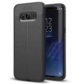 Samsung Galaxy S8 Plus Deri Görünümlü Niss Silikon Kılıf