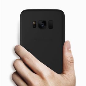 Samsung Galaxy S8 Plus Mat Siyah Silikon Kılıf