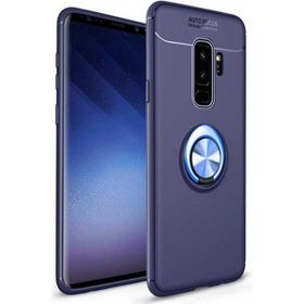 Samsung Galaxy S9 Plus Ravel Yüzüklü Standlı Kapak Uyumlu Silikon Kılıf