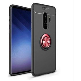 Samsung Galaxy S9 Plus Ravel Yüzüklü Standlı Kapak Uyumlu Silikon Kılıf