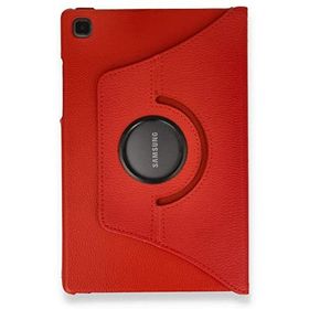 Samsung Galaxy T500 Tab A7 10.4 360 Kırmızı Tablet Deri Kılıf