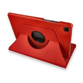 Samsung Galaxy T500 Tab A7 10.4 360 Kırmızı Tablet Deri Kılıf