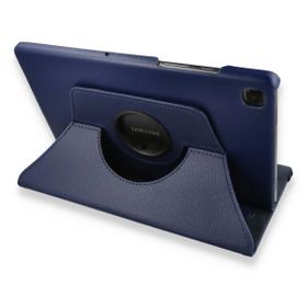 Samsung Galaxy T500 Tab A7 10.4 360 Lacivert Tablet Deri Kılıf