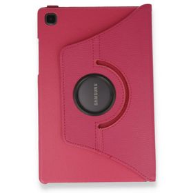 Samsung Galaxy T500 Tab A7 10.4 360 Pembe Tablet Deri Kılıf