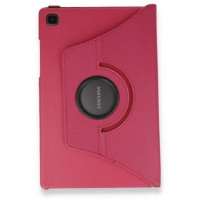 Samsung Galaxy T500 Tab A7 10.4 360 Pembe Tablet Deri Kılıf