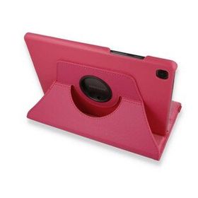 Samsung Galaxy T500 Tab A7 10.4 360 Pembe Tablet Deri Kılıf