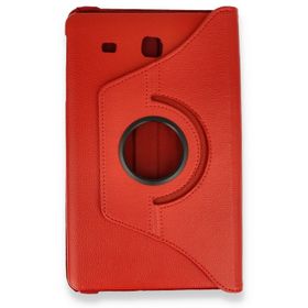 Samsung Galaxy T560 Tab E 9.7 Kırmızı 360 Tablet Deri Kılıf